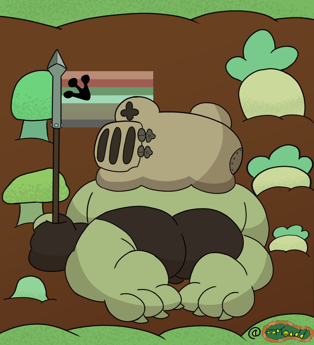 MPToadd's tweet photo. #TOADSasBEARS Goin Green 3/5

Toad Tax season was not too long n Mire will be takin ya property to make up what ya owe🎃

#Amphibia #Mire https://t.co/2usC1BqDRe