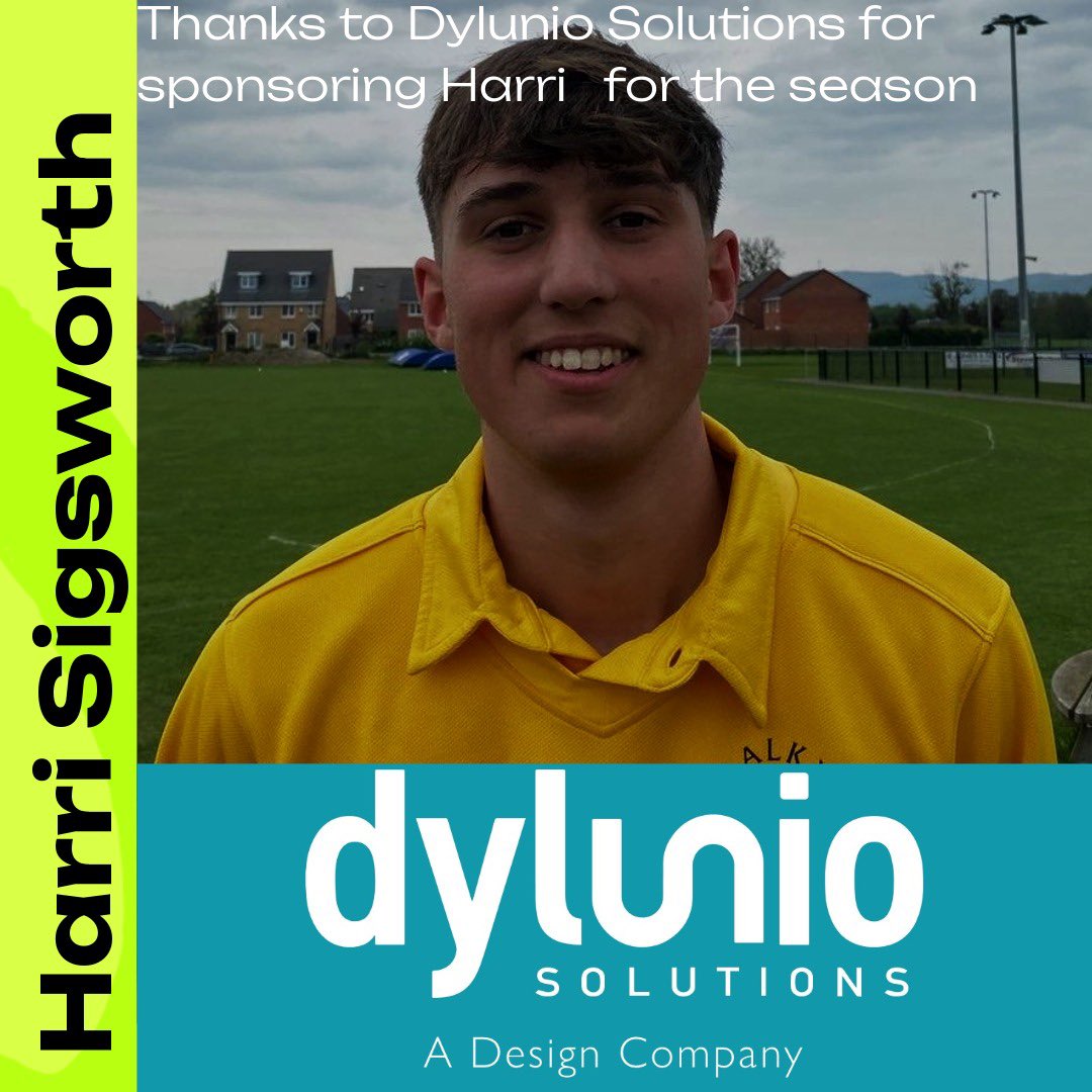 HalkynCC's tweet photo. A huge thank you to Dylunio Solutions Ltd for sponsoring Harri Sigsworth   for the 2026 season 🙌

Dylunio Solutions are a North Wales based product design and development consultancy specialising in product design, electronic engineering, prototyping, and design for manufacture https://t.co/FfxZYje37e