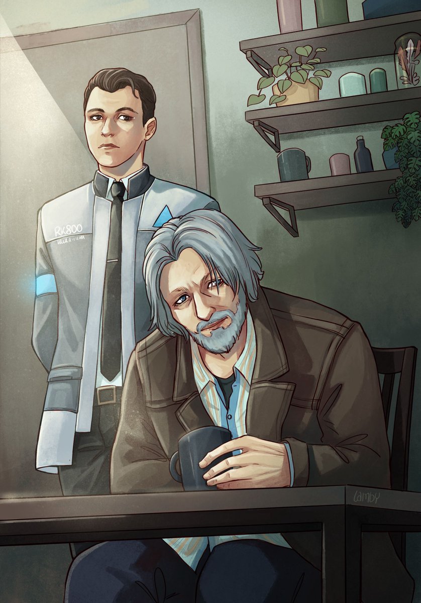 Lambyrinth's tweet photo. ♥  #detroitbecomehuman #connordbh #rk800 #hankconnor https://t.co/Kawuvz0BDo