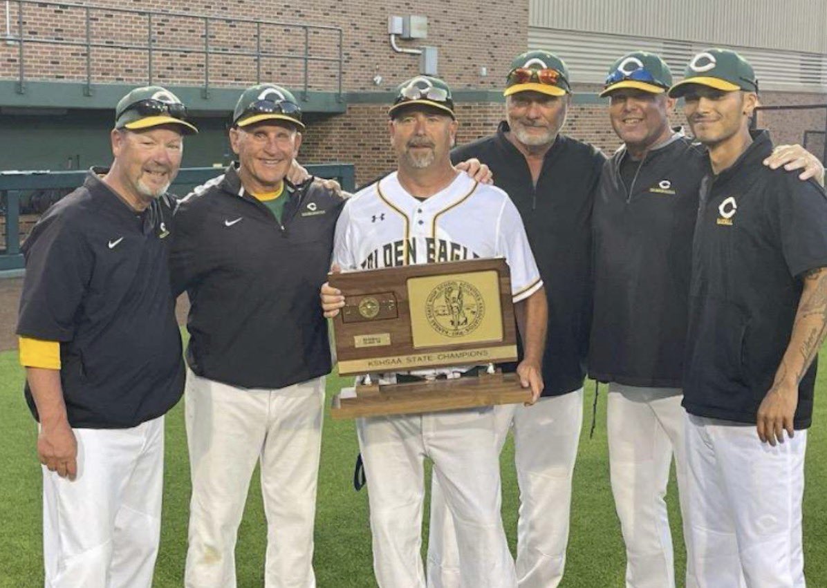 BCCHS_baseball's tweet photo. Today, we would like to honor the service of
@tonytrujillo8. He will coach his last games for Bishop Carroll this week. Tony, a 2015 graduate of BC, has been on our staff for seven years, helping to mold our players into successful young men, on and off the field. We wish Tony all the best in his future coaching endeavors. Thank you, Tony! We love you, and we will miss you! @BCCHS_AD