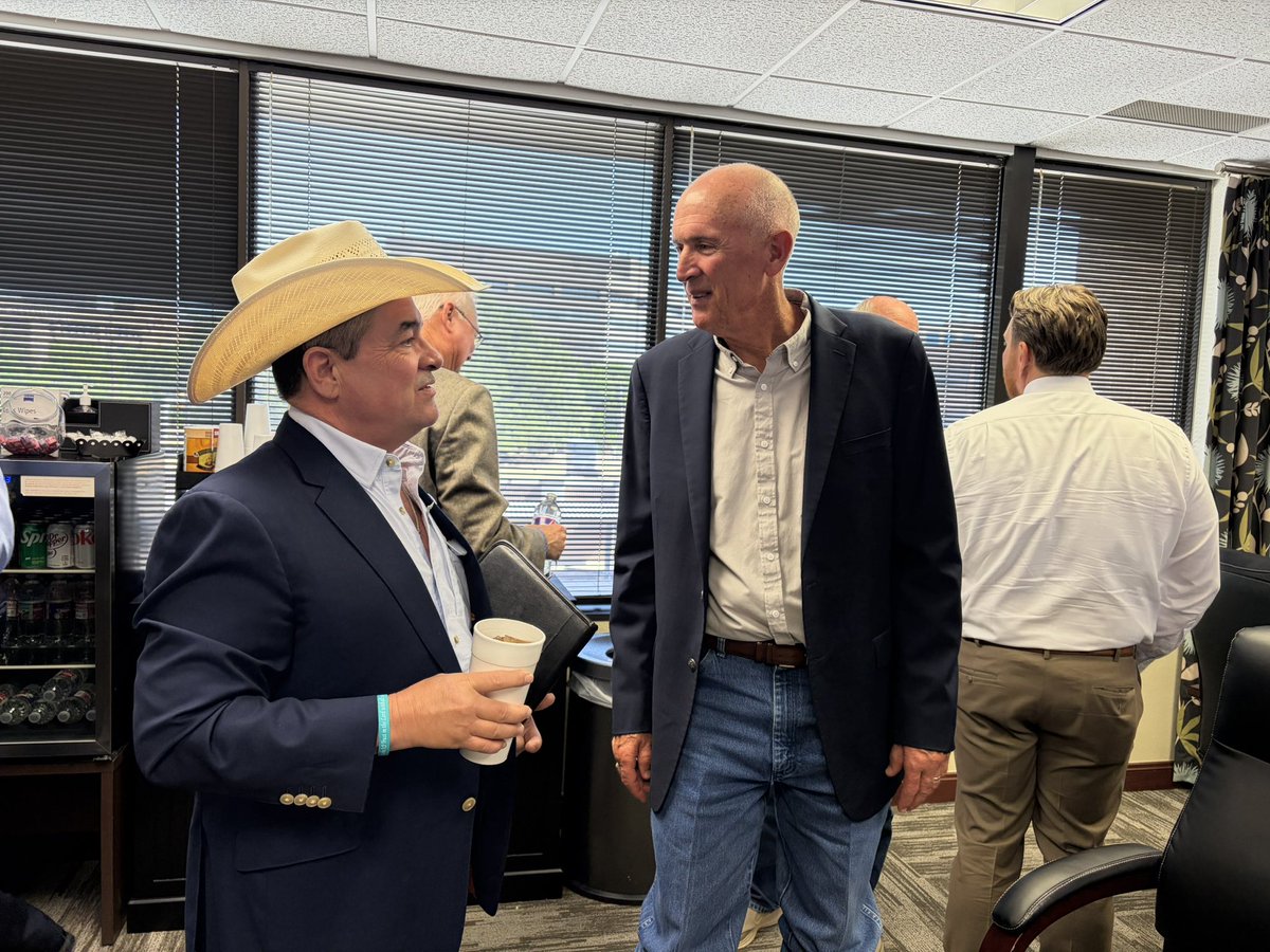 KingForTexas's tweet photo. Great visit with the Board of Directors at Golden Spread Electric Cooperative in Amarillo.

Golden Spread serves as the generation and transmission cooperative for 16 member distribution cooperatives across West Texas and eastern New Mexico, covering 24% of the state of Texas. These 32 board members represent rural communities that depend on reliable, affordable power.

We covered a lot of ground: wins from the 89th Legislative Session and how they benefit West Texas, a preview of what is coming in the 90th, data centers and the construction and interconnection challenges that come with them, and property taxes and appraisal reform.

Thanks for the invitation. I enjoyed spending time with you today.