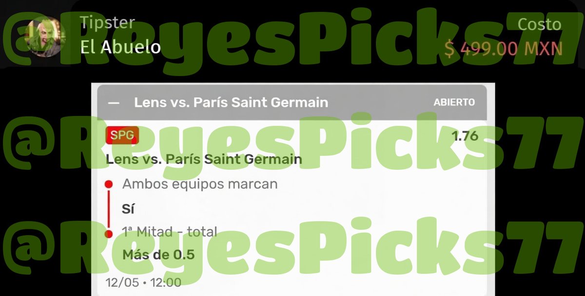 Reyes Picks GRATIS 免费 📊🔥 tweet media