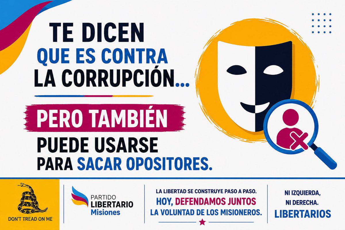 PLibMisiones's tweet photo. 🧵 FICHA LIMPIA O PERSECUCIÓN POLÍTICA

Te explicamos por qué este proyecto genera preocupación en muchos misioneros y cómo podría utilizarse para sacar candidatos antes de que el pueblo vote.

(1/2) https://t.co/5cdLXItqGP