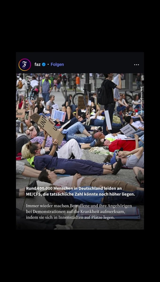 Initiative #LiegendDemo, ME/CFS tweet media