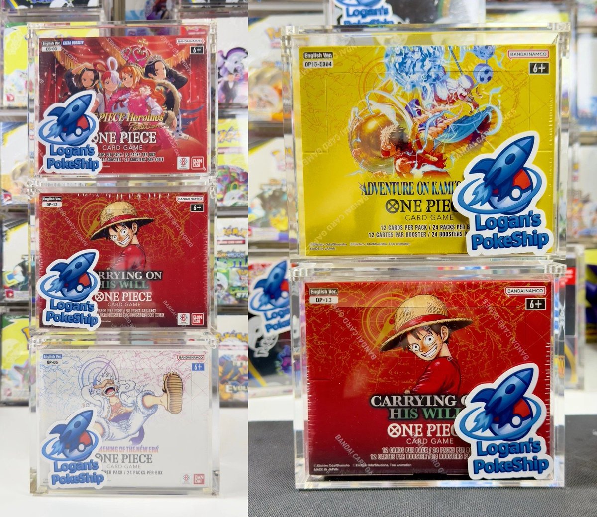 Magnetic Acrylic Cases for OPTCG Booster Boxes are on sale at eBay
