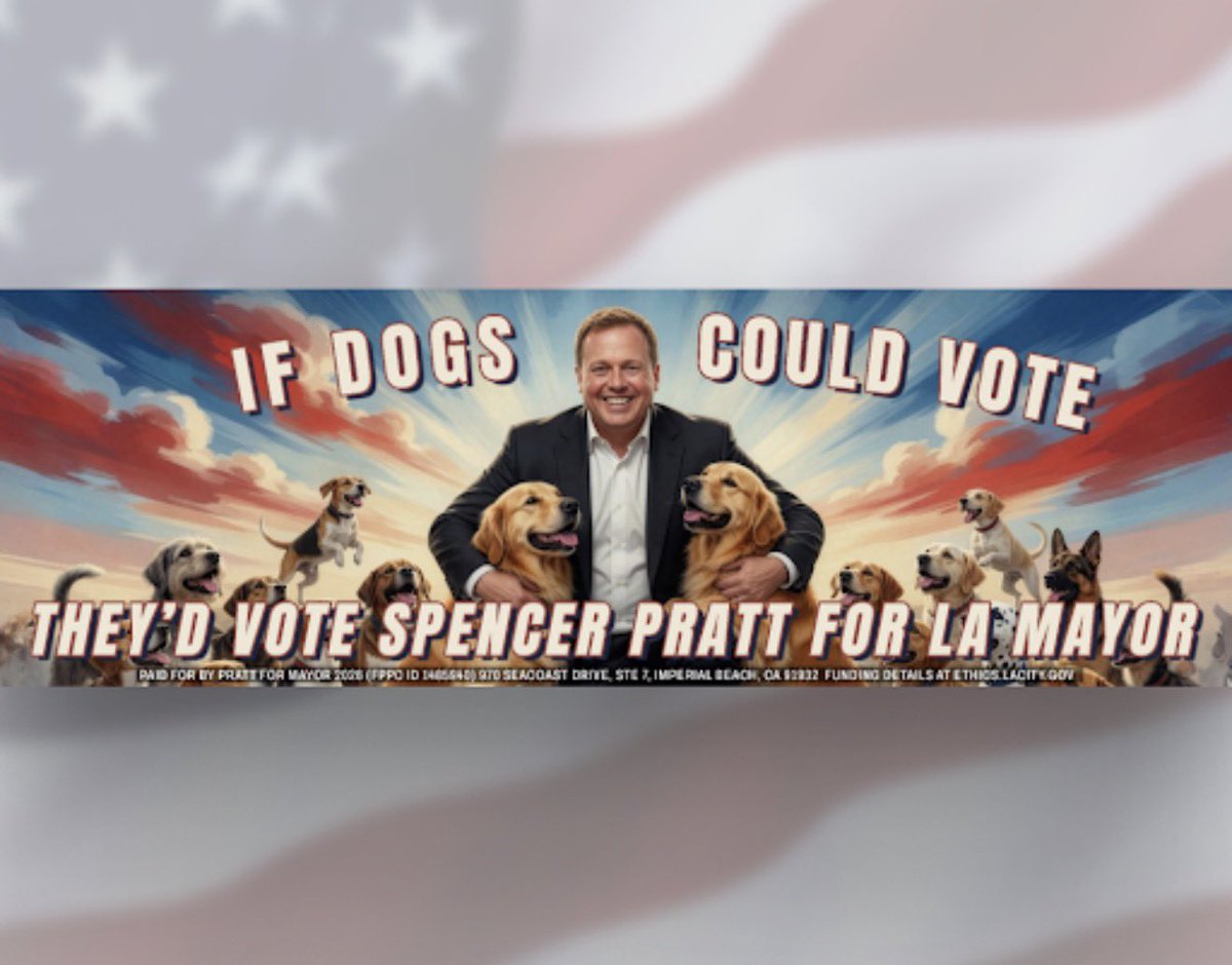 currentreportla's tweet photo. Vote for @spencerpratt for Mayor of LA!
#laisworthsaving #prattdaddy #prattsummer https://t.co/gZ1xWC1xo4