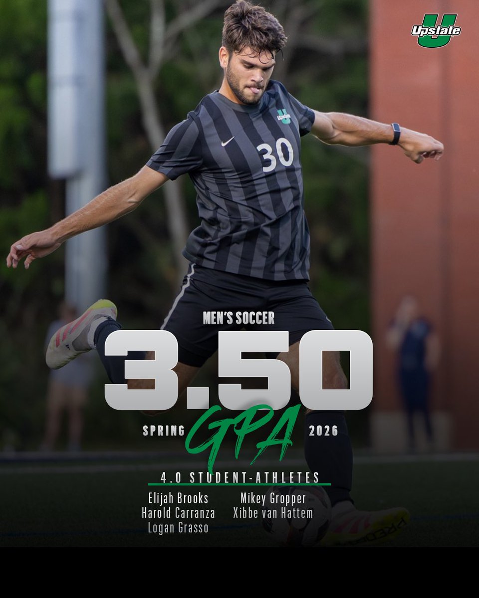 UpstateMSoccer's tweet photo. Took care of business on the field &amp; in the classroom this spring 📚

#SpartanArmy ⚔️ https://t.co/FJCt54JJAp