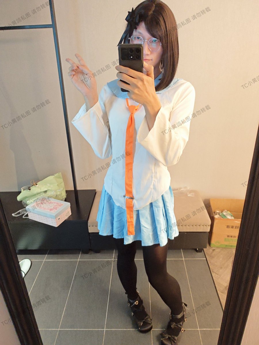 TcGuGu759's tweet photo. #伪娘 #男娘 今天是���恋 本应该配白丝的 但是忘记带了 但是感觉黑丝也不错 https://t.co/NHIErHYY7P