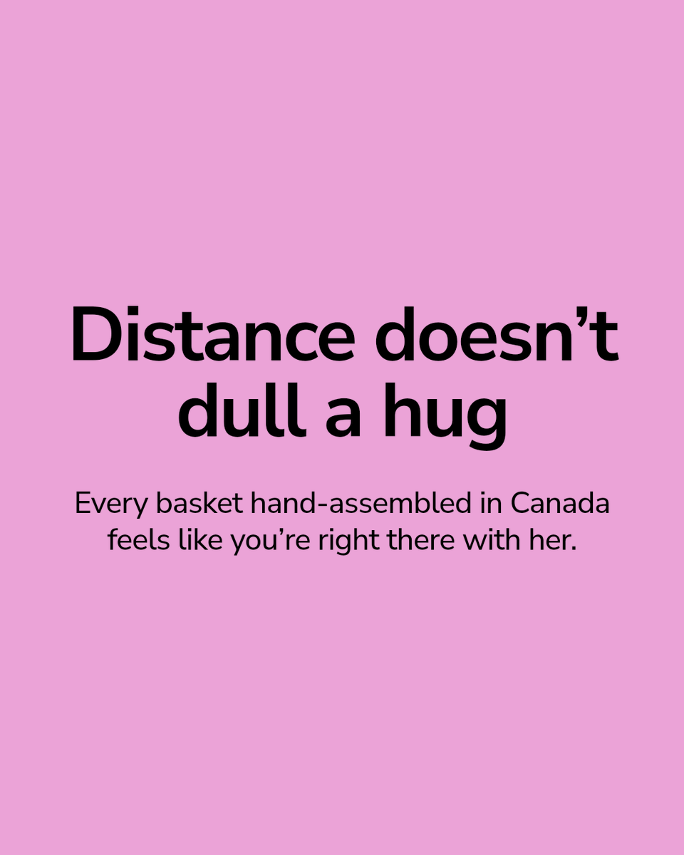 GlitterBaskets's tweet photo. Want your gift to feel like a hug?

Send a hand-assembled basket that lands beautifully, with a personal note and free shipping across Canada. Because distance shouldn't mean less love. https://t.co/9IWcFJOSnd