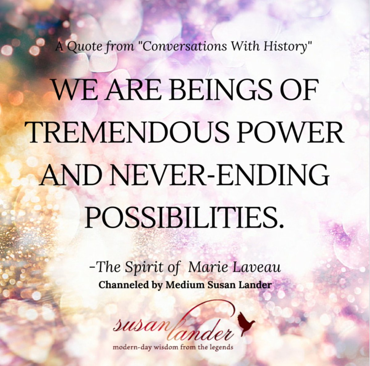 SusanBLander's tweet photo. Know your power. Embrace it. It is yours. #MarieLaveau #WomensHistoryMonth #ConversationsWithHistory https://t.co/wwhgxPfTEb