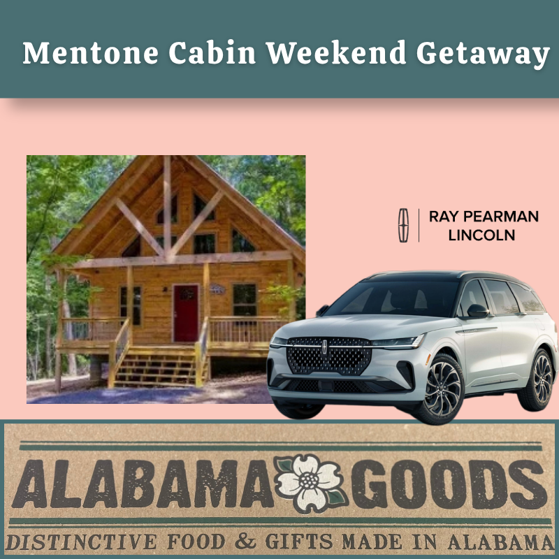 WellStoneBH's tweet photo. Ready for a weekend away? ✨

Mentone cabin stay + luxury vehicle from Ray Pearman Lincoln + Alabama Goods gift basket + The Hatter Cafe Gift Card

Bid now in the Beacon of Hope auction!
https://t.co/Y1ohgf96Bi https://t.co/GtIvyuwZaV