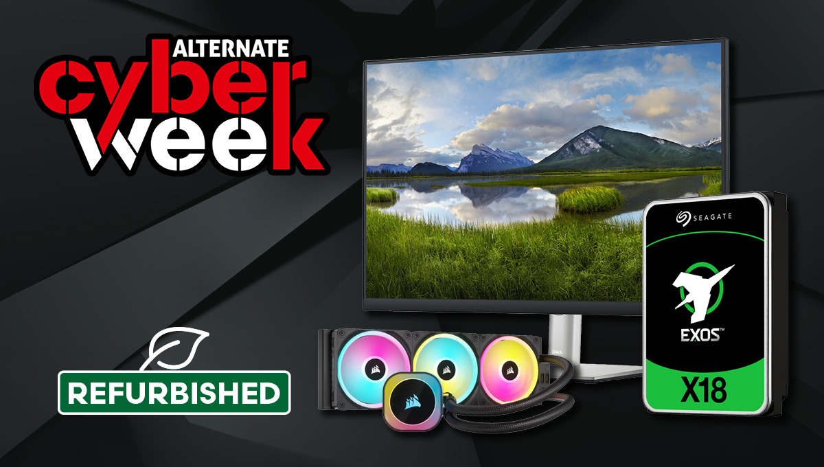 alternate_de's tweet photo. Wie neu nur günstiger! ♻️ https://t.co/H7QfIyQULe

Die Refurbished-Deals in unserer #CyberWeek 🛍️ sind eine tolle Alternative für alle, die gerne hochwertige Hardware in Top-Zustand zu einem besonders attraktiven Preis ergattern wollen.

Jetzt zuschlagen, bevor alle weg sind! 🛒 https://t.co/Jcw8fxU91e