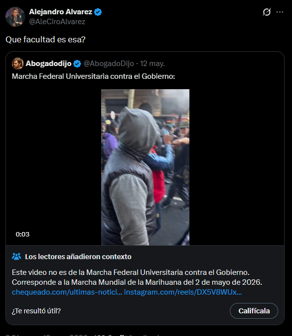 ExAmateur's tweet photo. @AleCiroAlvarez La facultad de la concha de tu madre es, pelotudo. https://t.co/vzoIXBNp8U