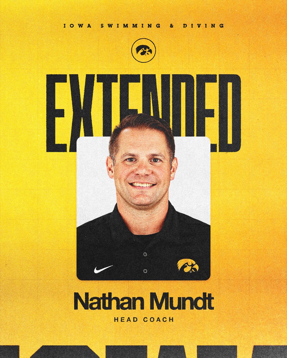 IowaSwimDive's tweet photo. Signed on for the future 👏

Coach Mundt Inks Extension through 2029 📒 https://t.co/AN8945EPJA https://t.co/MoeTdvwGSm