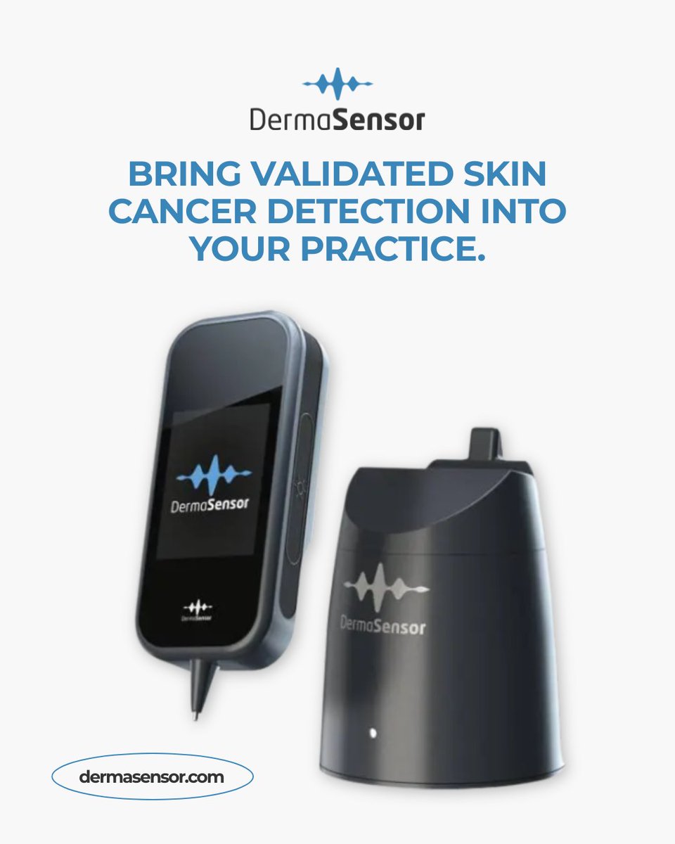 DermaSensor's tweet photo. 96% sensitivity, 50% fewer missed skin cancers. FDA pivotal studies show DermaSensor™ helps physicians make more accurate decisions at the point of care.

Request a demo: https://t.co/gGLH6FqwId 

Read More: https://t.co/WJ5sNVYTQ5 https://t.co/gN0fy93NgY
