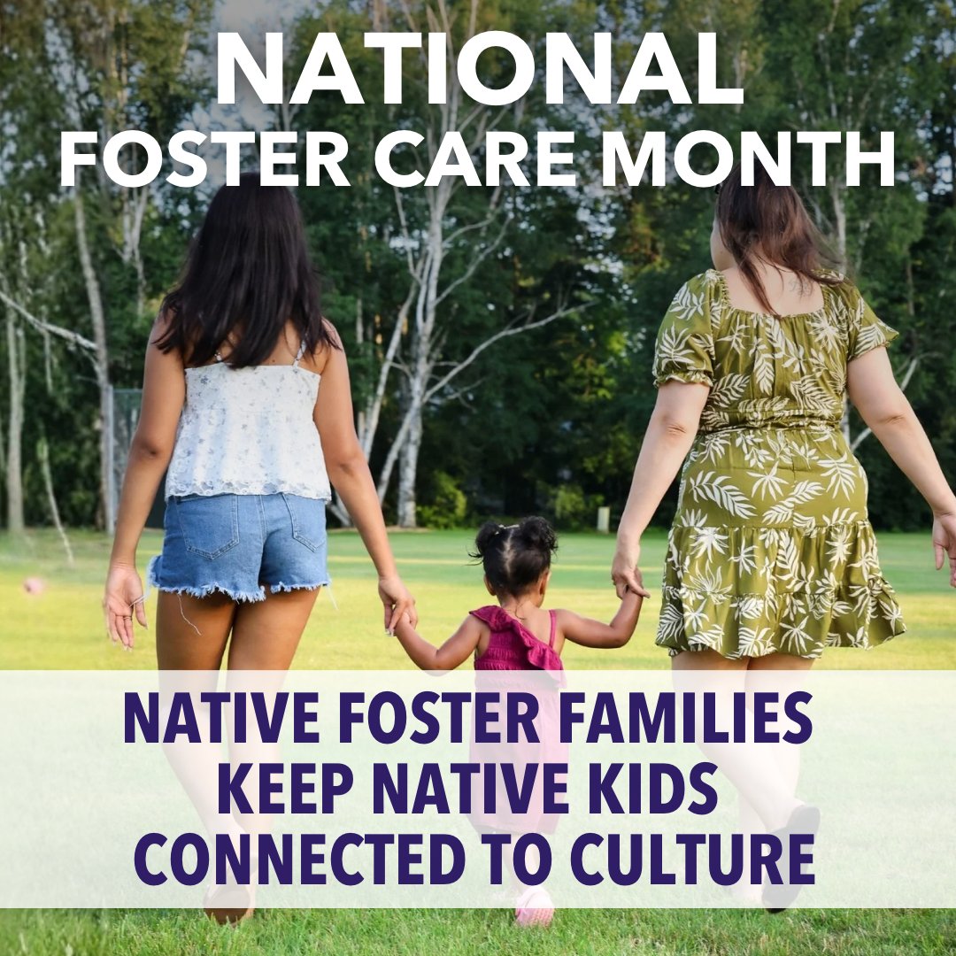 IndianAffairs's tweet photo. Native children thrive when connected to culture, relatives, and Nation. ICWA helps protect those ties through Native foster placements. ❤️ 
Support Native children by fostering, volunteering, donating, or helping kids stay connected. #NativeFosterCare #ChildrenBack https://t.co/xp1AM6aMu8