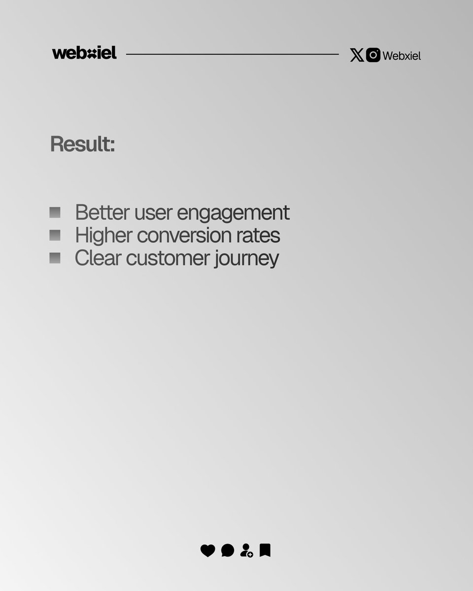 webxiel's tweet photo. You have a website, but it’s not converting. People are visiting, clicking around, maybe even spending time on the page, but they’re not taking action.

That usually means the problem isn’t traffic. It’s what happens after people arrive.

Your website might be:

* Confusing visitors
* Lacking clear direction
* Weak in messaging
* Slow or difficult to navigate
* Or failing to build trust quickly enough

A website shouldn’t just look good. It should guide people toward a decision. Because visibility without conversion is just expensive attention.

If your website isn’t turning visitors into customers, it may be time to fix the experience behind the click. Send us a DM.

#webxiel #b2b