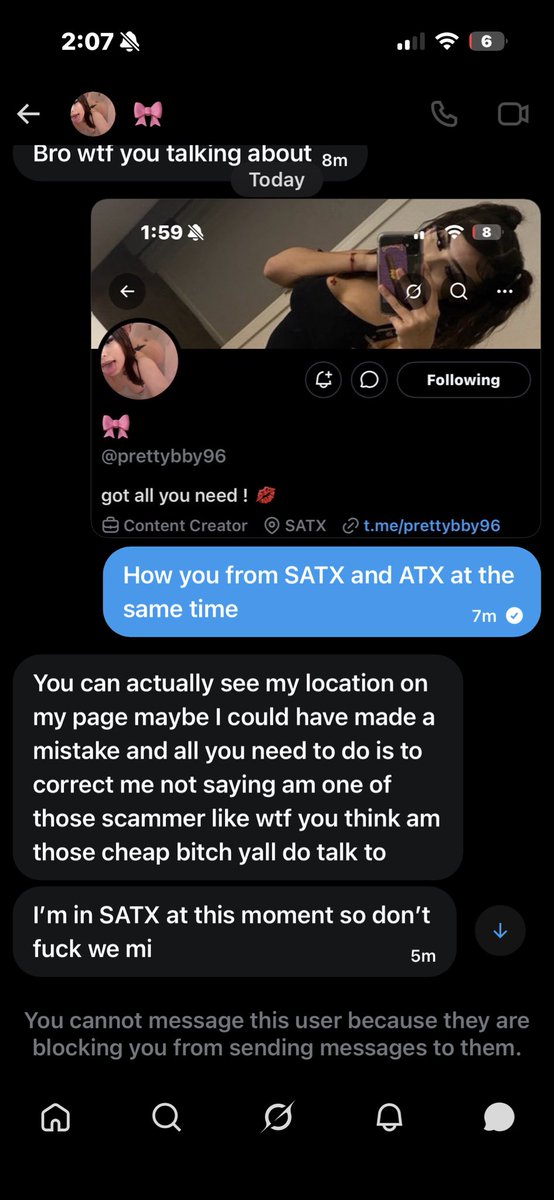 Angelooooo66's tweet photo. Here’s actual proof of them fucking up after reaching out to me first #nsfw #atx #satx https://t.co/wsdNw8dtmH