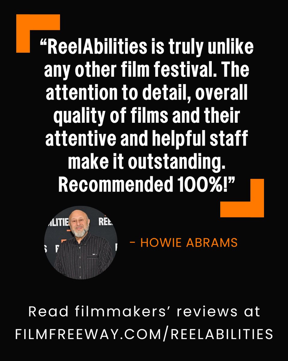 ReelAbilities's tweet photo. Submissions are open for ReelAbilities Film Festival: New York 2027!

We accept features, shorts, narratives and documentaries completed on or after Jan 2025. We prioritize films that are made by disabled creators.

Submit your film 🎥  https://t.co/scmxohiMx9 https://t.co/8qfEyUMtYj