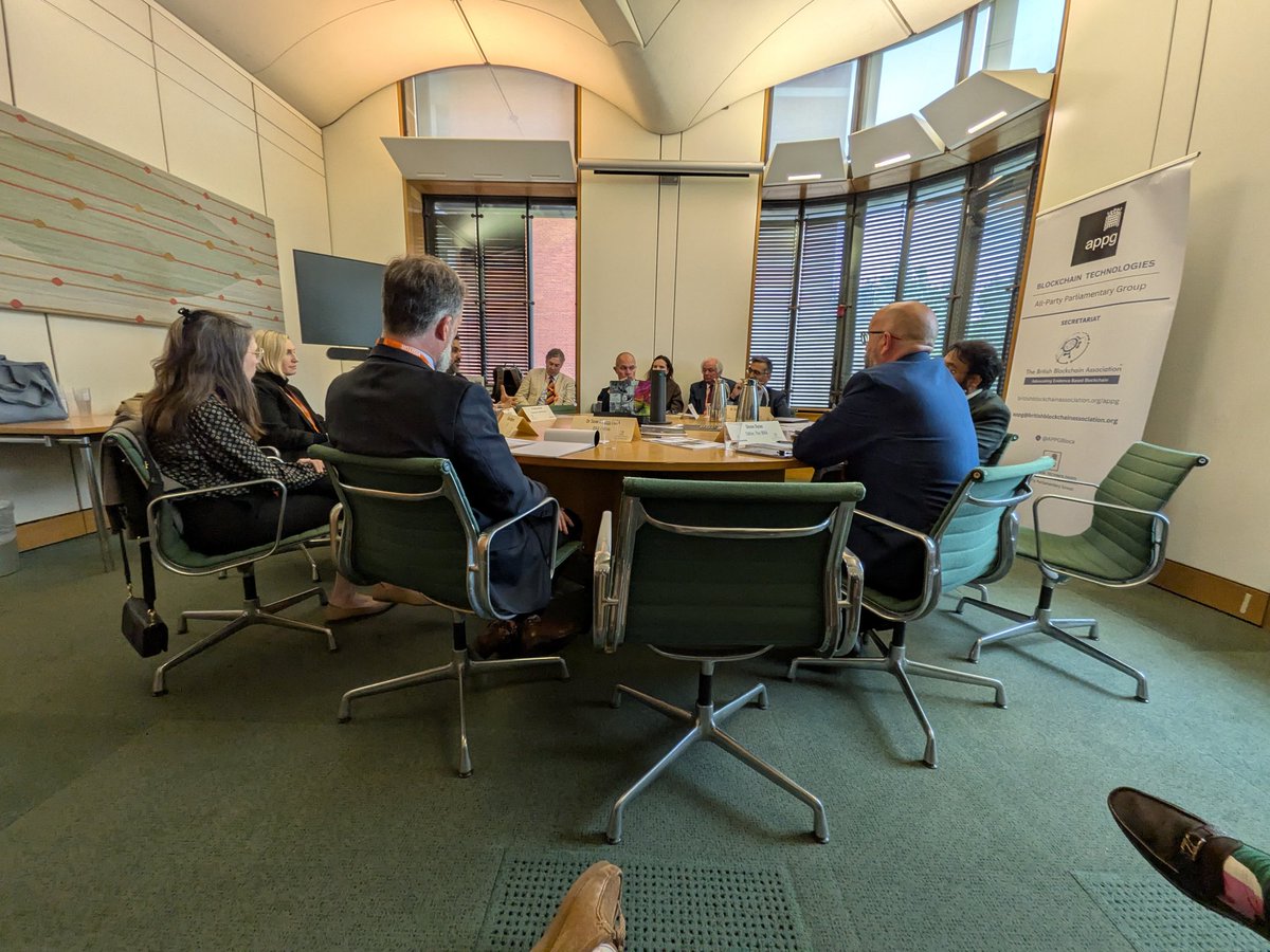 TheDePINCat's tweet photo. It was an honour to sit in on the Blockchain for Healthcare & Life Sciences Parliamentary Roundtable hosted by @APPGBloc,  @Brit_blockchain and @DrNaseemNaqvi in Portcullis House today.

Quick insight: the gaps in data management and data access monitoring across the NHS may be something a blockchain could solve.

Customary post discussion pint had at St Steven's Tavern. 🍺

Full recap soon.