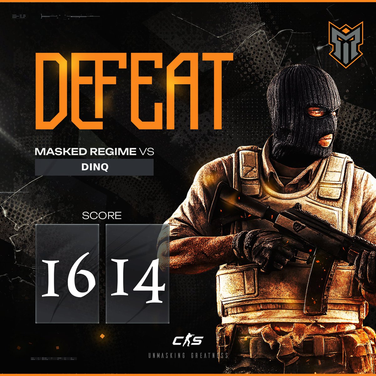 MaskedRegimeES's tweet photo. Heads up, onto the next.

GG, DINQ. https://t.co/1FeNUVTc5p