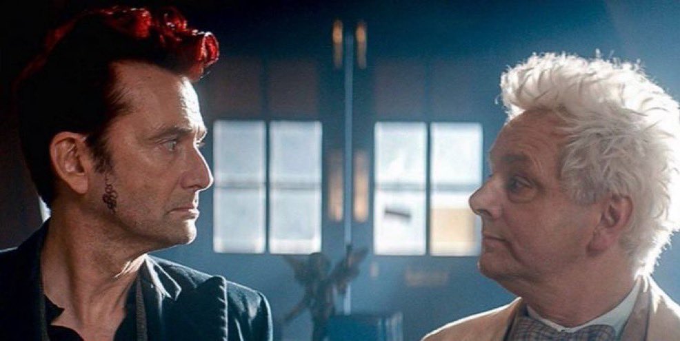 sunr1se1900's tweet photo. #GO3SPOILERS #goodomens #goodomens3 
As happy as I am that they finally got to be together, it sucks that it had to be a different universe where they weren’t really themselves and don’t remember their 6000 years of friendship/love https://t.co/IjE6g6hQ4x