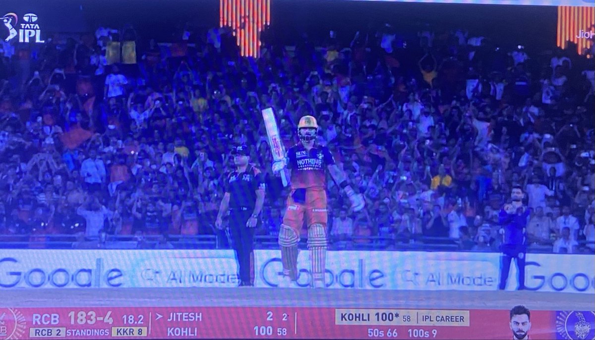 SumitG71's tweet photo. 9th century in IPL. Quickest to 14000 T20 runs. You don’t dare get #ViratKohli out for two consecutive ducks. Remember what happened after he got two ducks in Australia. And now this one in IPL. Look at the reaction of the dugout. #IPL2026 #RCBvsKKR #IPL #KKRvsRCB #KingKohli https://t.co/8o6DhxfdvT