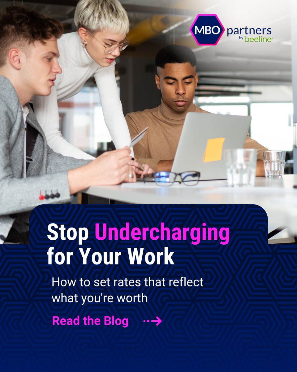 MBOpartners's tweet photo. Most independents set their rates by taking an educated guess. 

Here's how to actually figure out what you should be charging: https://t.co/5u88vfGH5i 

#ConsultingRates #IndependentWork https://t.co/fjpfJiJrTU