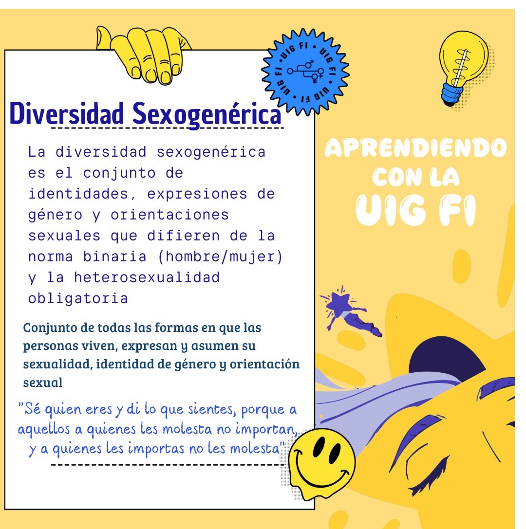 uigfi_UNAM's tweet photo. ¡Hola, comunidad! 👋💜 Hoy exploramos qué es la Diversidad Sexogenérica.

"Sé quien eres y di lo que sientes, porque a aquellos a quienes les molesta no importan, y a quienes les importas no les molesta." ✨🫂

#UIGFI #DiversidadSexogenérica #ComunidadFI #UNAM https://t.co/Rcyt10zGHh