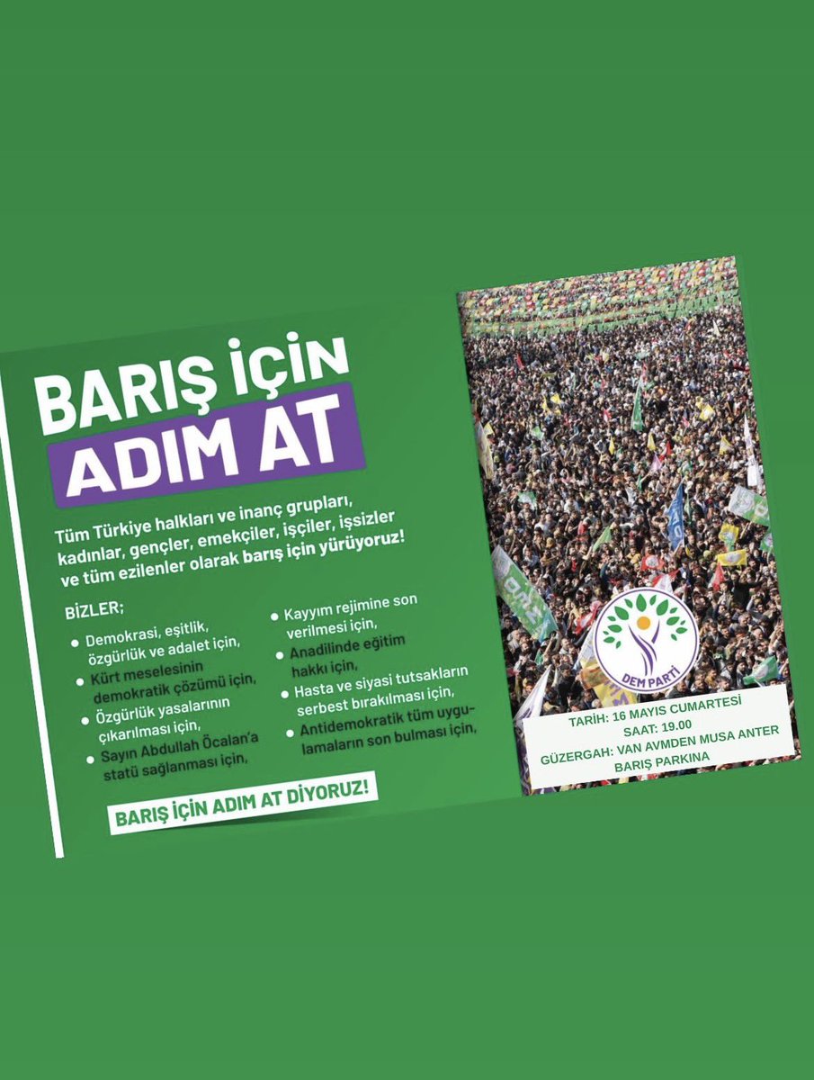 DEM PARTİ İPEKYOLU tweet media
