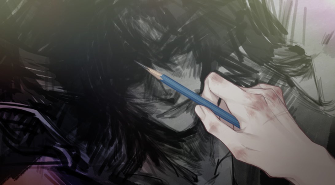 kissingincurse's tweet photo. Thinking about how towa yearned for mada so much he ended up drawing him much more realistic than his other sketches https://t.co/6KMkkFlq9b
