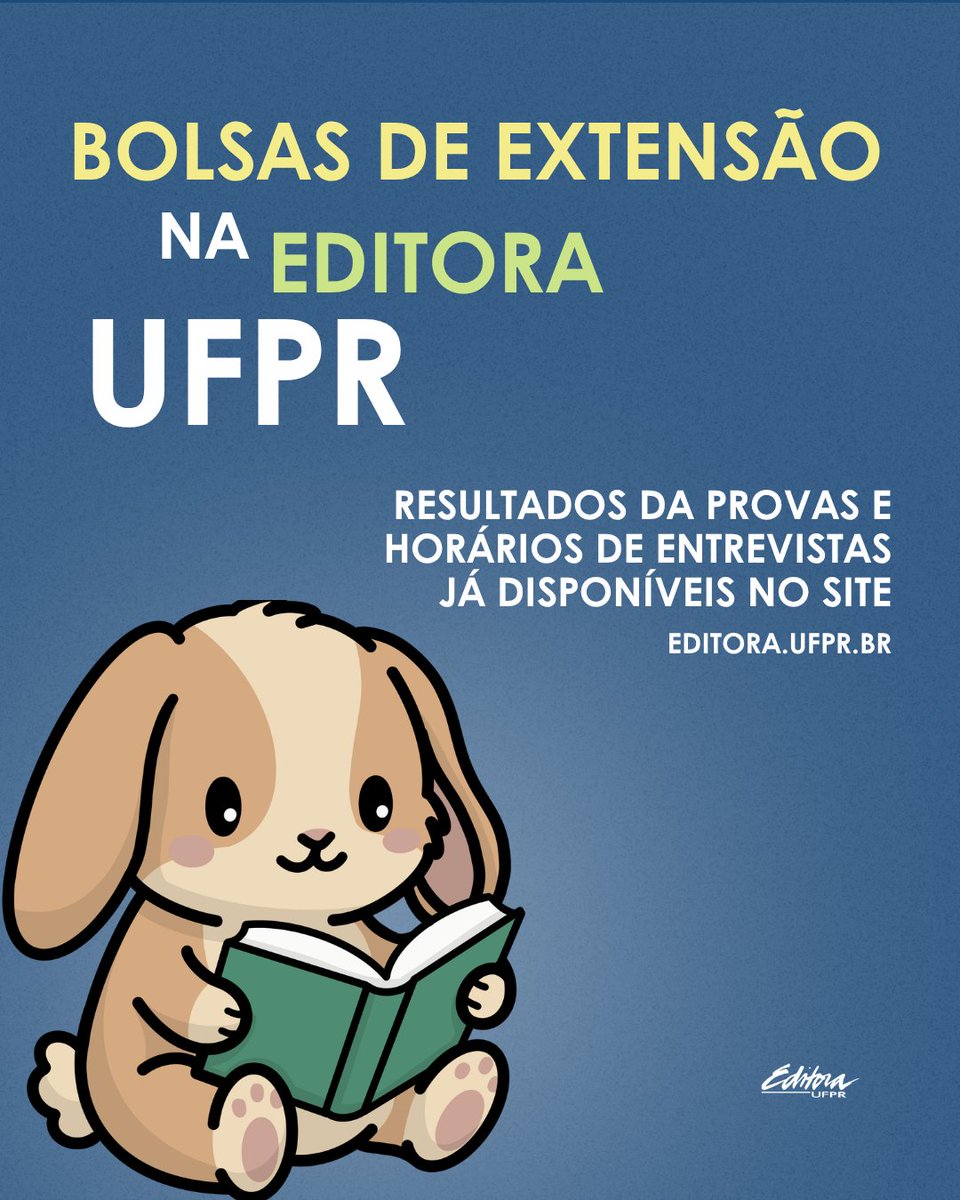 EditoraUFPR's tweet photo. Quem prestou bolsa de extensão na Editora UFPR, tá na hora de conferir! 🗣️

📌 Resultado das provas específicas
📌 Horários das entrevistas

Tudo disponível no nosso site. 
🔗 https://t.co/rJRv4NMkoo

#EditoraUFPR #BolsasDeExtensão #Resultado #VemPraEditora https://t.co/TjmTAdKBoG