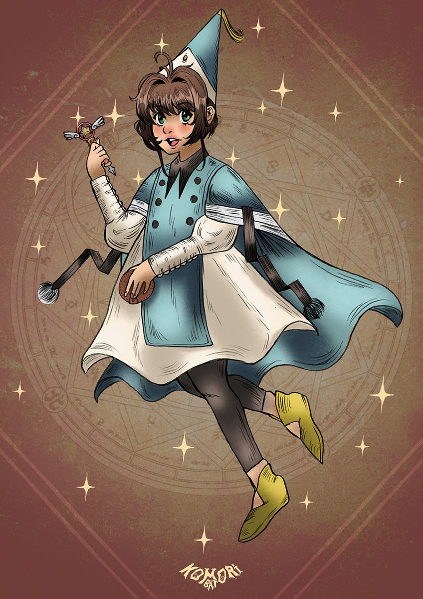 k0moribat's tweet photo. Clow Card Atelier ✨
A combination of two fascinating worlds.
#cardcaptorsakura #witchhatatelier #procreate #fanart #whimsical https://t.co/p2YHp6NiTR