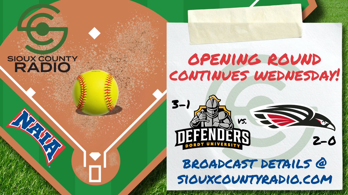 theSCRadio's tweet photo. 🔥🥎🔥 Another Dordt win today means we are playing two! First pitch vs. Southern Oregon coming up shortly!

🎯 broadcast details: https://t.co/ZCad2bFjfh

🟡⚫ #DefenderWay @dordtsoftball @dordtdefenders @dordtuniversity https://t.co/VAd3bwZtlw