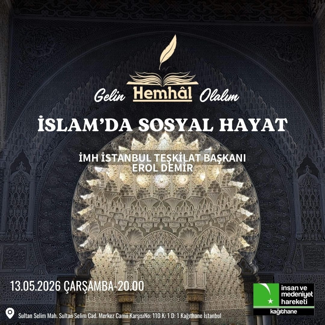 imhkagithane's tweet photo. "Gelin Hemhâl Olalım" program serimiz kapsamında bu akşam, İMH İstanbul Teşkilat Başkanı Erol Demir'in kıymetli sunumuyla "İslam'da Sosyal Hayat" konusunu hasbihal ettik.

​Programımıza katılım sağlayan ve emeği geçen tüm dostlarımıza teşekkür ederiz. https://t.co/6PpC6g2hny