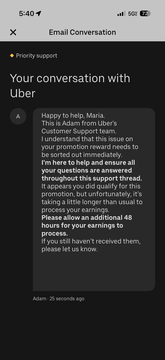 Mari4798's tweet photo. @Uber Why haven’t I gotten paid for my Quest Promotion yet Uber got employee that lies I am so disappointed on how your treat people that do Uber delivery https://t.co/goGQhWJSyI
