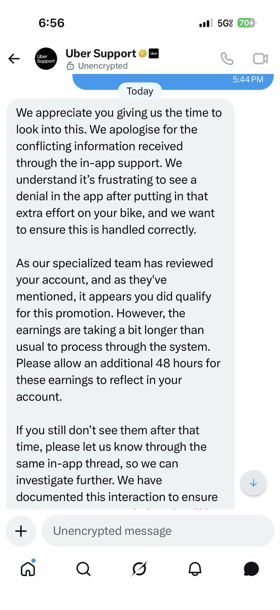 Mari4798's tweet photo. @Uber Why haven’t I gotten paid for my Quest Promotion yet Uber got employee that lies I am so disappointed on how your treat people that do Uber delivery https://t.co/goGQhWJSyI