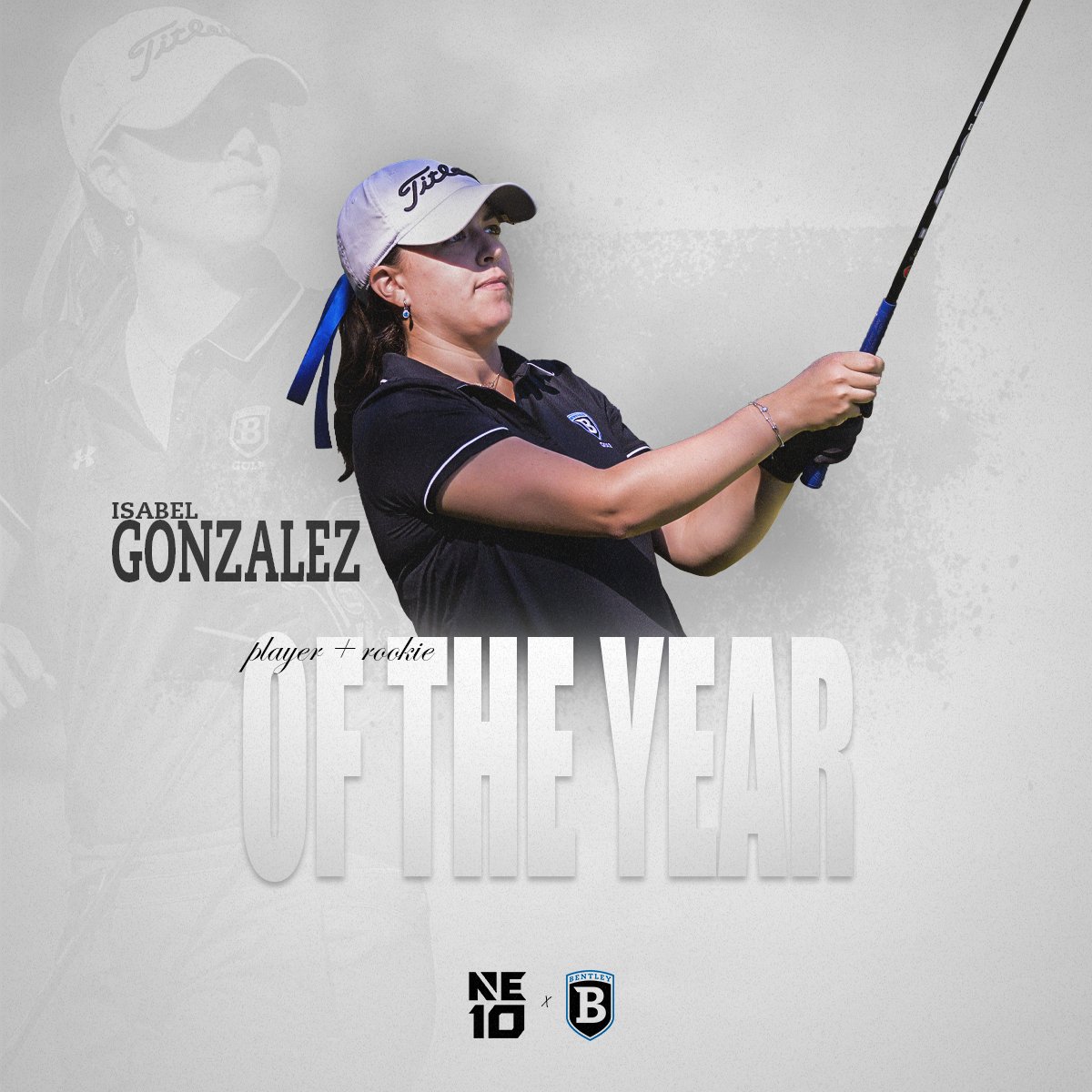 BentleyFalcons's tweet photo. She's not just the NE10 Rookie of the Year... Isabel Gonzalez is the NE10 Player of the Year! 

📰 https://t.co/0ykPf5Vt81 https://t.co/n7XBbhVBuR