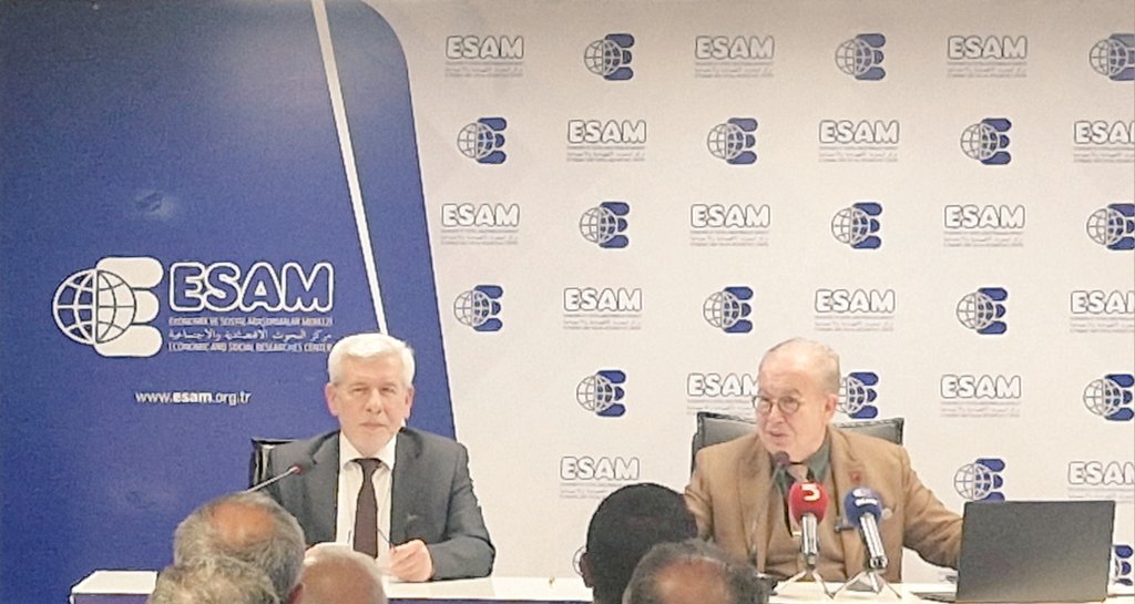 ESAMGenelMerkez's tweet photo. #ESAM Çarşamba Konferanslarında bu hafta, “#Mavi Vatan, Doğu Akdeniz ve #Kıbrıs” başlıklı konuşmasıyla Müstafi Amiral Cihat YAYCI sunumlarını gerçekleştirdi. https://t.co/dd7egt6Inn