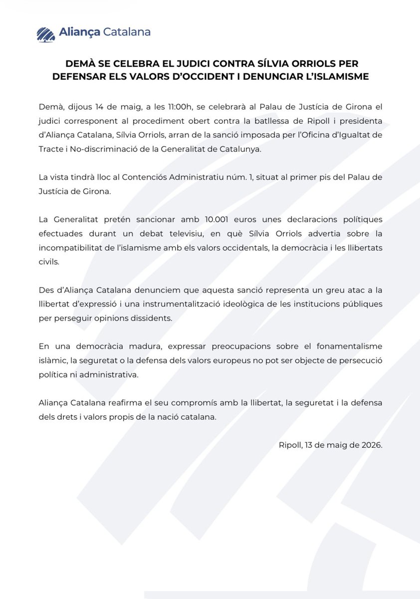 Aliança Catalana tweet media