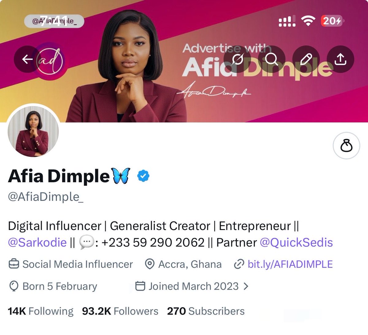 Afia Dimple🦋 tweet media