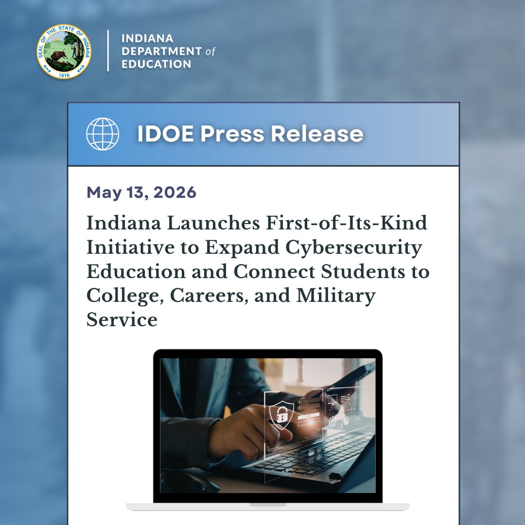 Indiana Department of Education (IDOE) tweet media