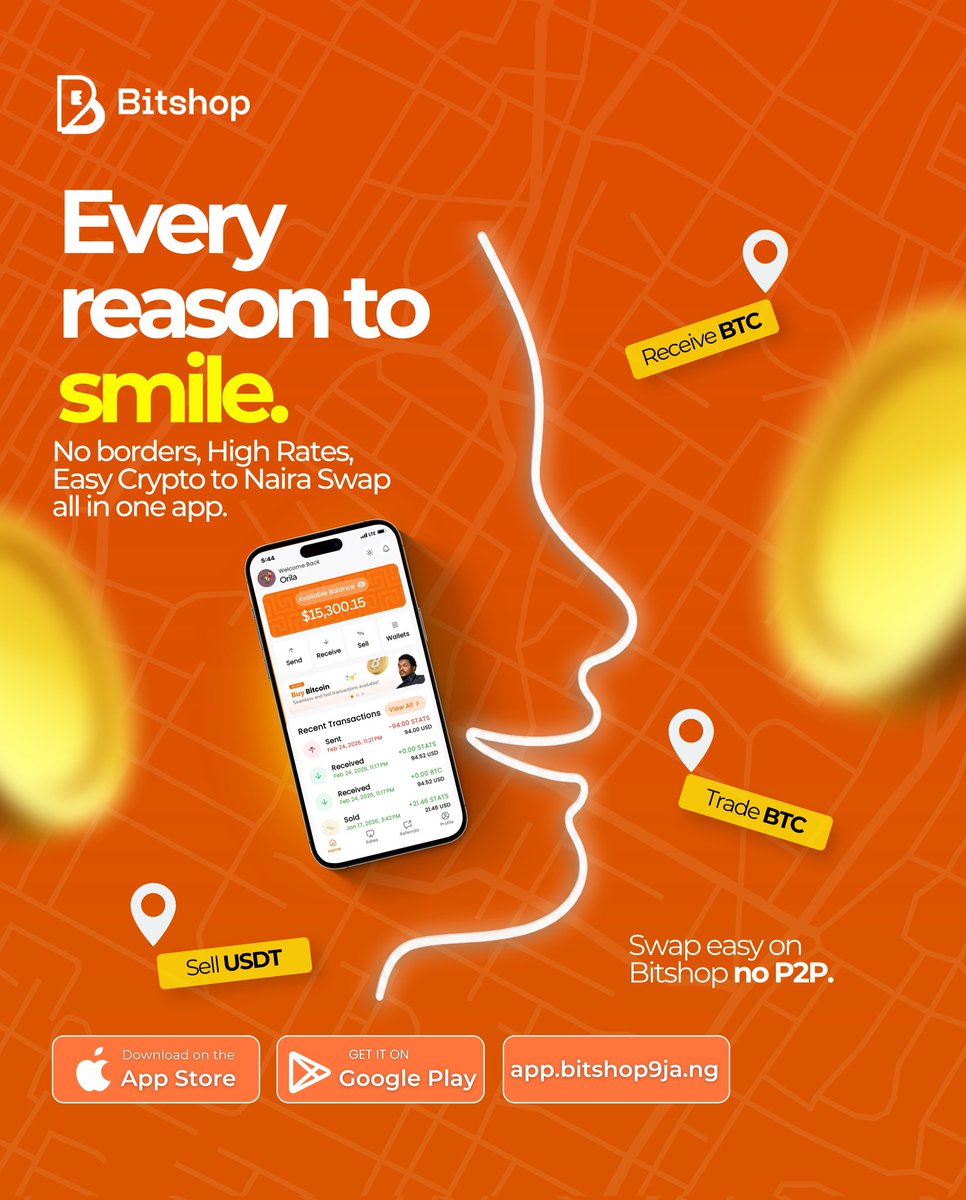 bitshopcrypto's tweet photo. One app + Clean swaps. = Happy face. 😮‍💨💸

From receiving BTC to cashing out in Naira — everything just feels easy here.
 
#Bitshop
#CryptoApp 
#Btctonaira #Nop2p #CryptoExchange https://t.co/RdCZvLvgtT