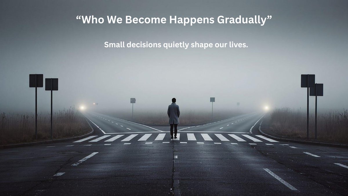 ConnectedEvent3's tweet photo. Most change does not happen dramatically.
We become different people gradually.
Through small decisions.
Repeated thoughts.
Honest reflection.
Little by little, our lives change because we do.
https://t.co/CQSrY6Kjo6

#WhatMatters #Reflection #PersonalGrowth https://t.co/3d9eeGoZ2K