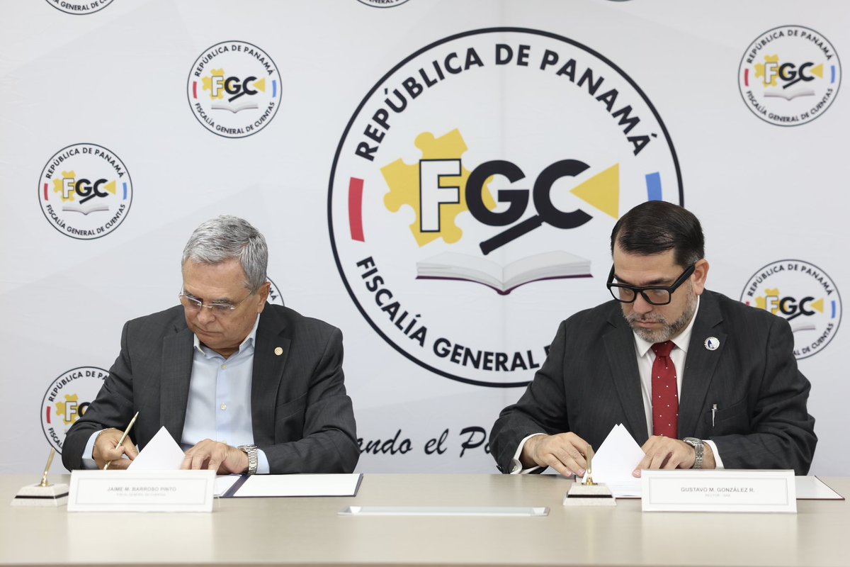 FGC_panama's tweet photo. “El Derecho sin academia no es nada, es un ser viviente que todos los días cambia”, fue parte de los expresado por el Fiscal General de Cuentas, luego de suscribir un Convenio Marco de Cooperación académica Institucional con ISAE Universidad.

Nota 📝
https://t.co/iYH1ymtsR0 https://t.co/XLTKfOvYnG