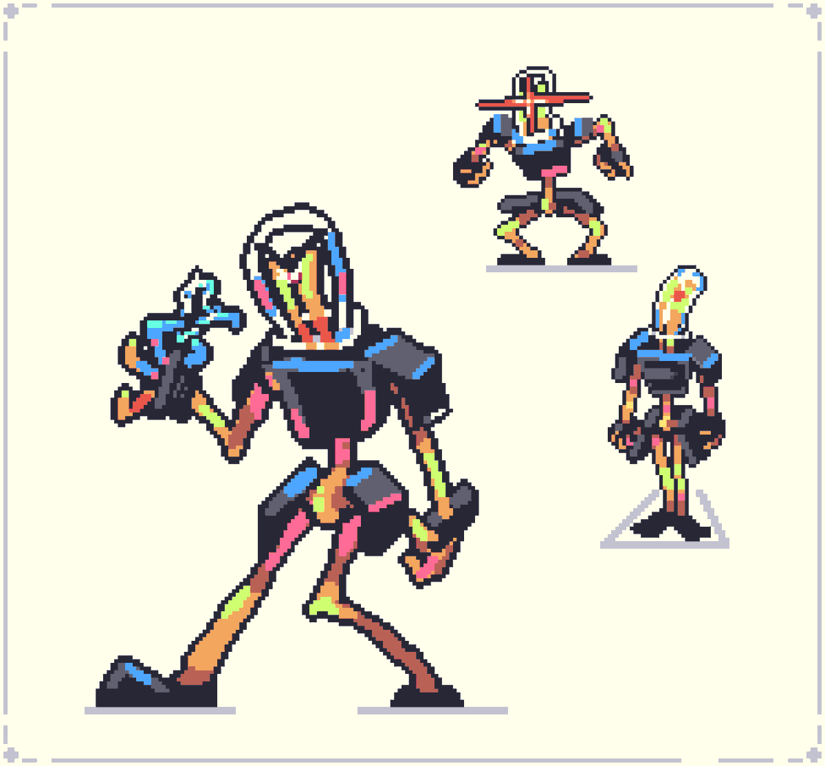 Hashtag_pixels's tweet photo. LED warrior who attacks... With a laser?
#pixelart https://t.co/xf9CzEzhl2