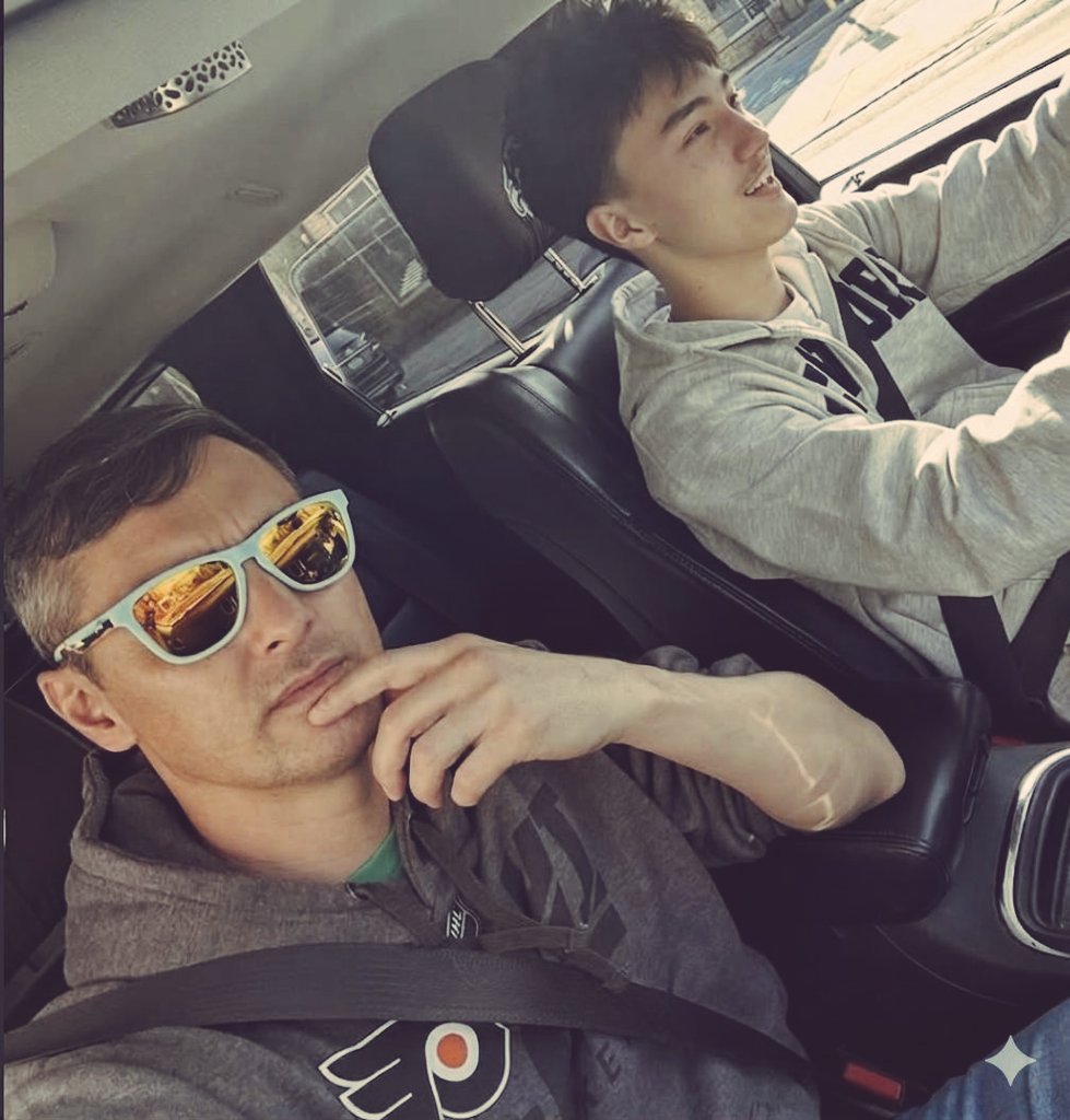 philnewman_'s tweet photo. Just vibes and good company 🚘 Cruising through life one ride at a time. #fatherandson https://t.co/Wfg6hqPywq