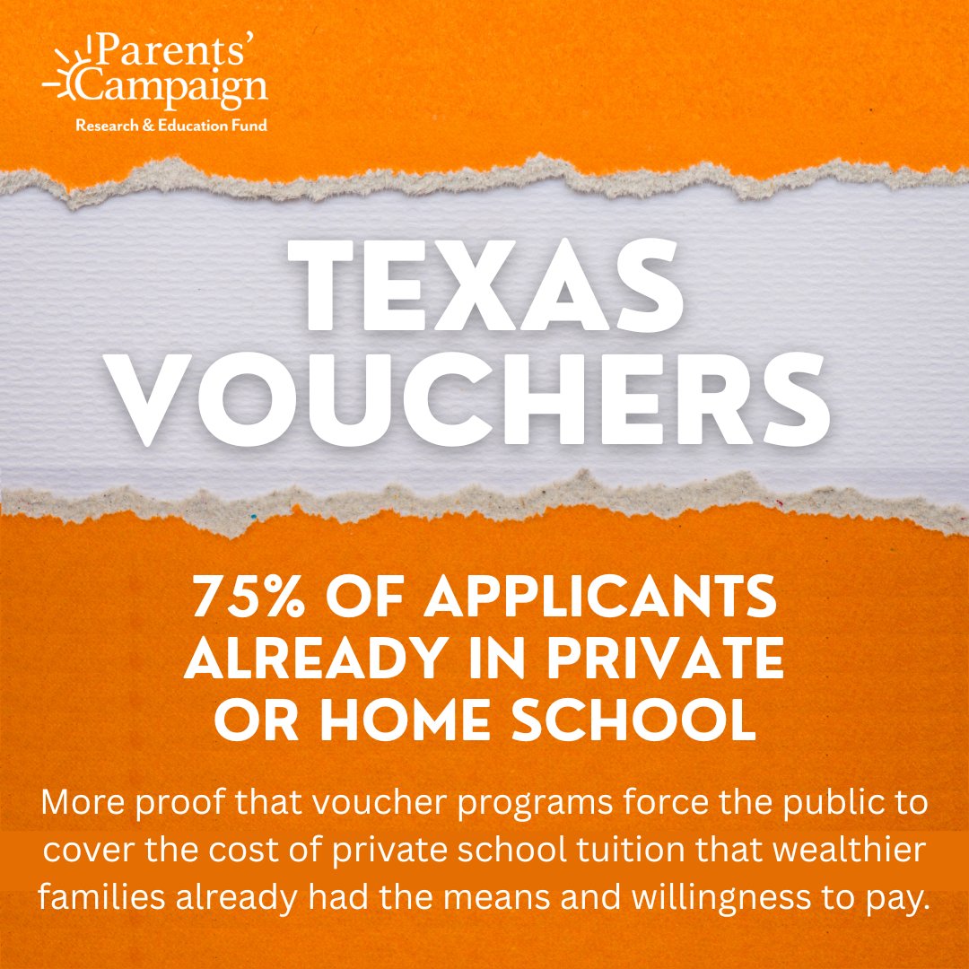 ParentsCampaign's tweet photo. Here's the secret the voucher lobby doesn't want you to know: Private school vouchers rarely open doors for families seeking "choice." More often, they funnel taxpayers' hard-earned cash to those already enrolled in private school. #msedu #msleg https://t.co/DaZrgIl8HV
