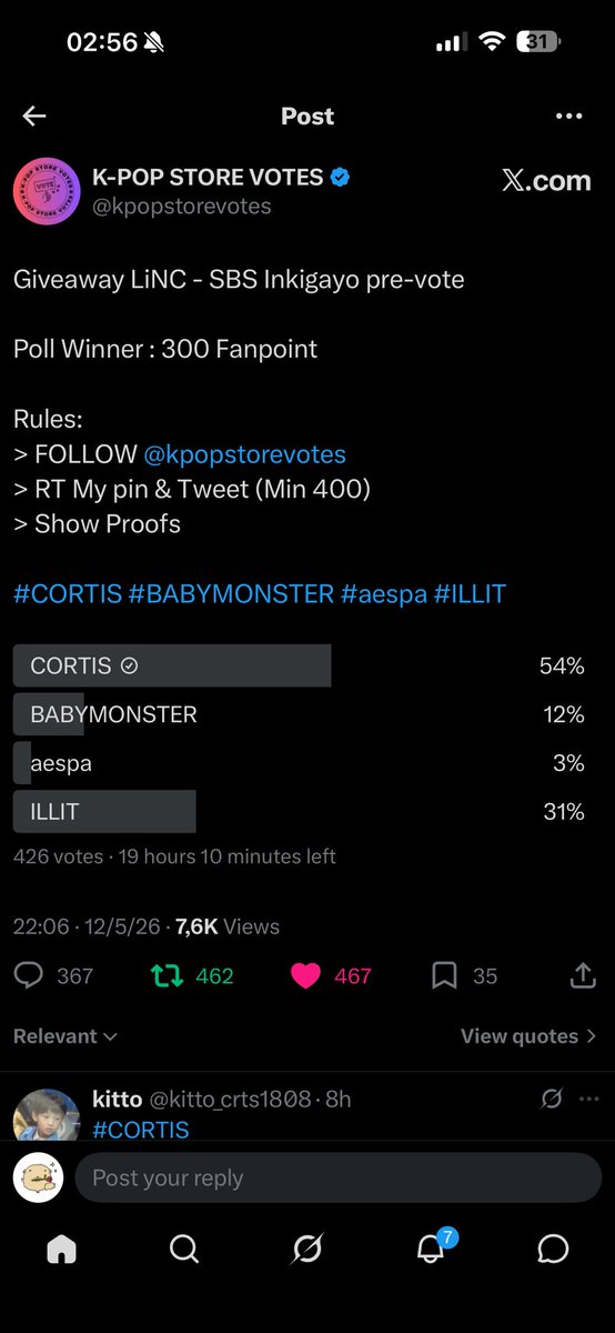 ctotheymm's tweet photo. @kpopstorevotes #CORTIS https://t.co/h7jPuIGZgI