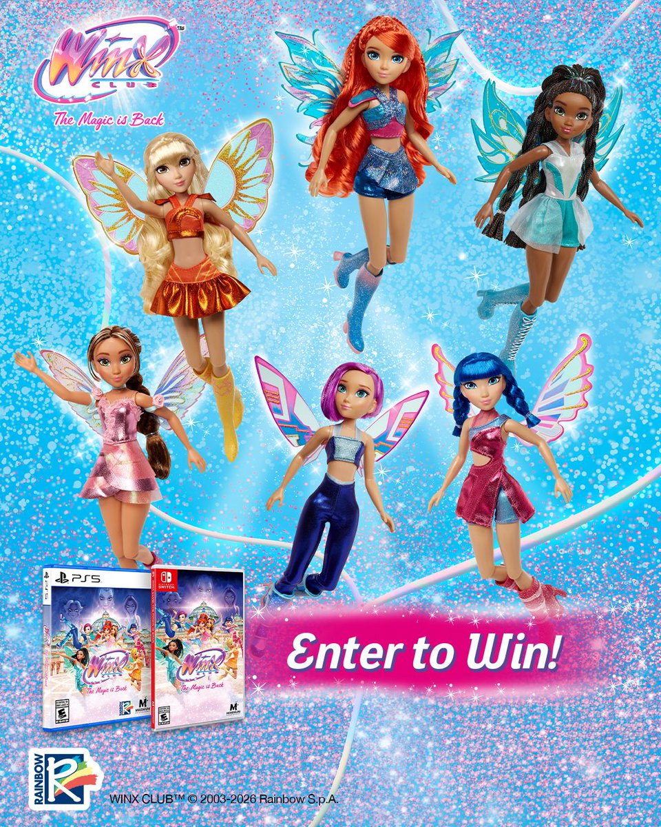 MaximumEntmt's tweet photo. Congratulations to the winners of our Winx Club: The Magic is Back giveaway! ✨🎉

🥇 First Place — X user @rolycolys
Winner of the Fashion Doll Set + digital game key 

🥈 Second Place — Instagram user phantomthievery
Winner of a physical copy of the game

🥉 Third Place — TikTok user korlantis
Winner of a digital code for the game 

💖🧚 A huge thank you to everyone who entered and celebrated the magic with us! We'd also like to thank Playmates Toys for partnering with us!  https://t.co/FExEwNInHr

#winxclub #winxclubthemagicisback #themagicisback 
@WinxClubonX